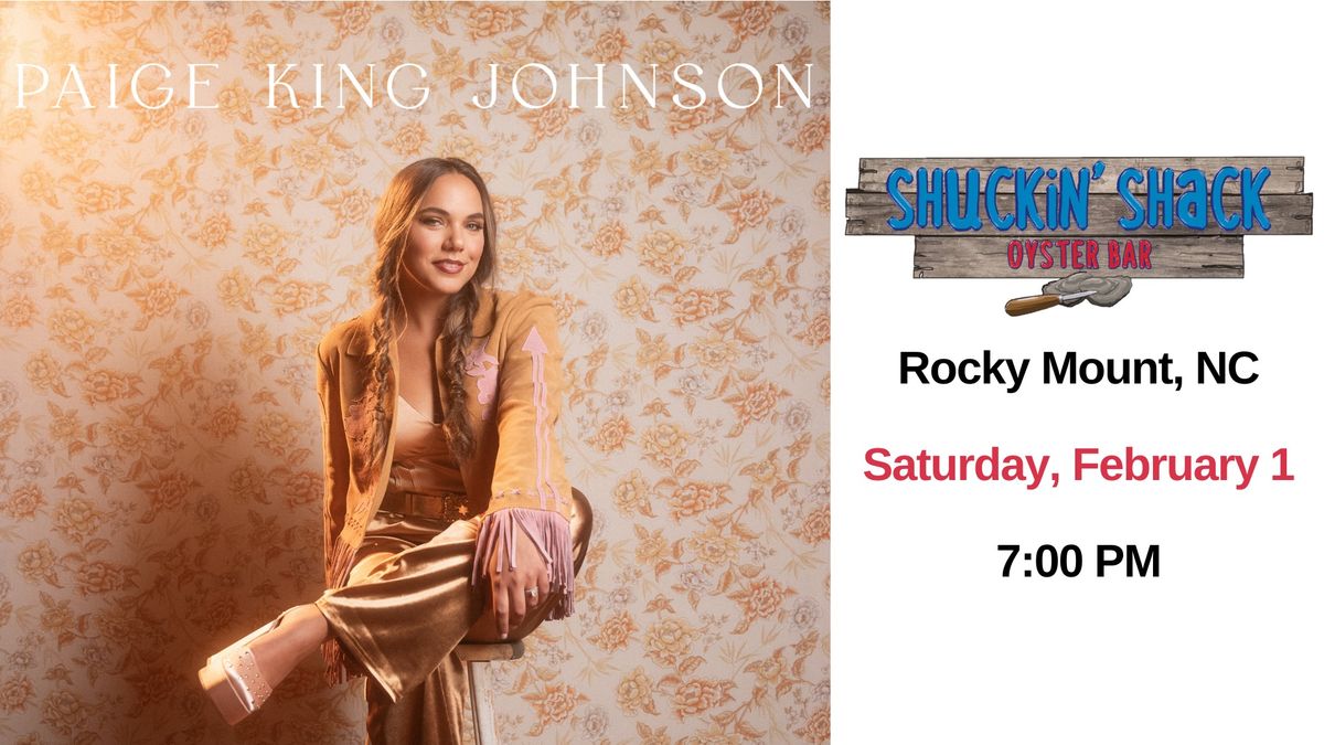 Paige King Johnson LIVE at Shuckin' Shack Oyster Bar