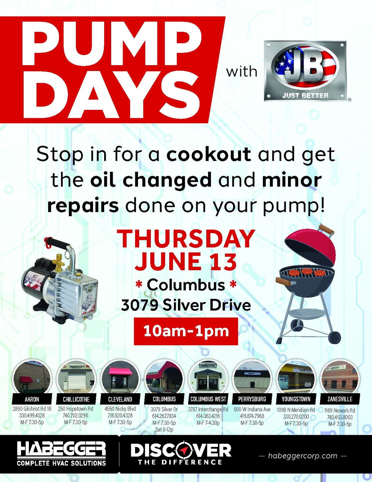 Pump Day & Cookout w\/ JB - Columbus Silver Dr.
