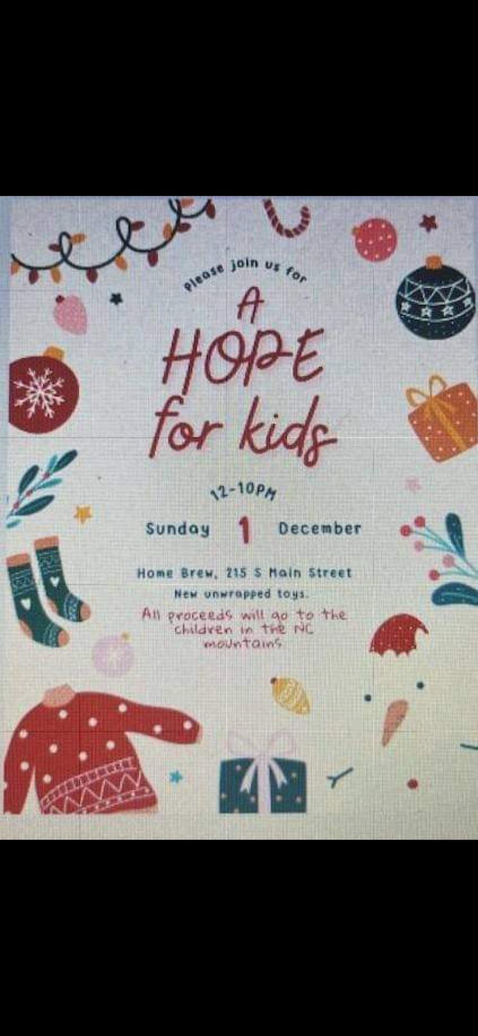 A Hope For Kids - Toy Drive 