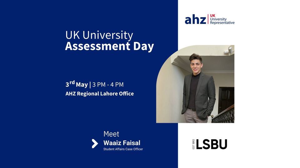 London South Bank University Assessment Day @ AHZ Regional Lahore O\ufb00ice