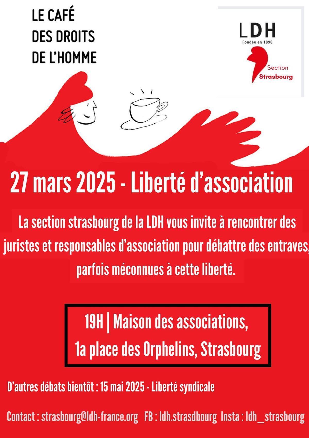 Caf\u00e9 des droits de l'Homme - Libert\u00e9 d'association