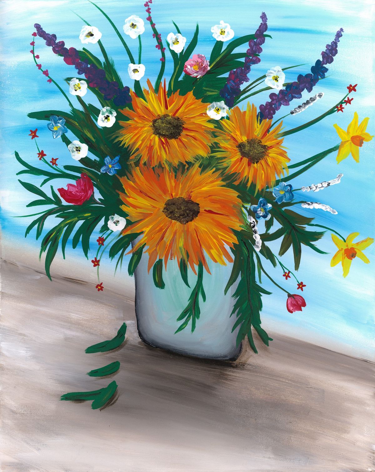 Sunflower Memories Paint & Sip