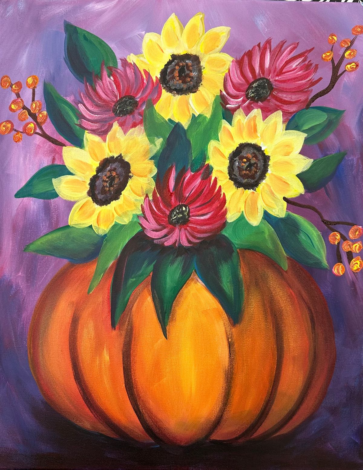 Pumpkin Bouquet Paint Workshop 