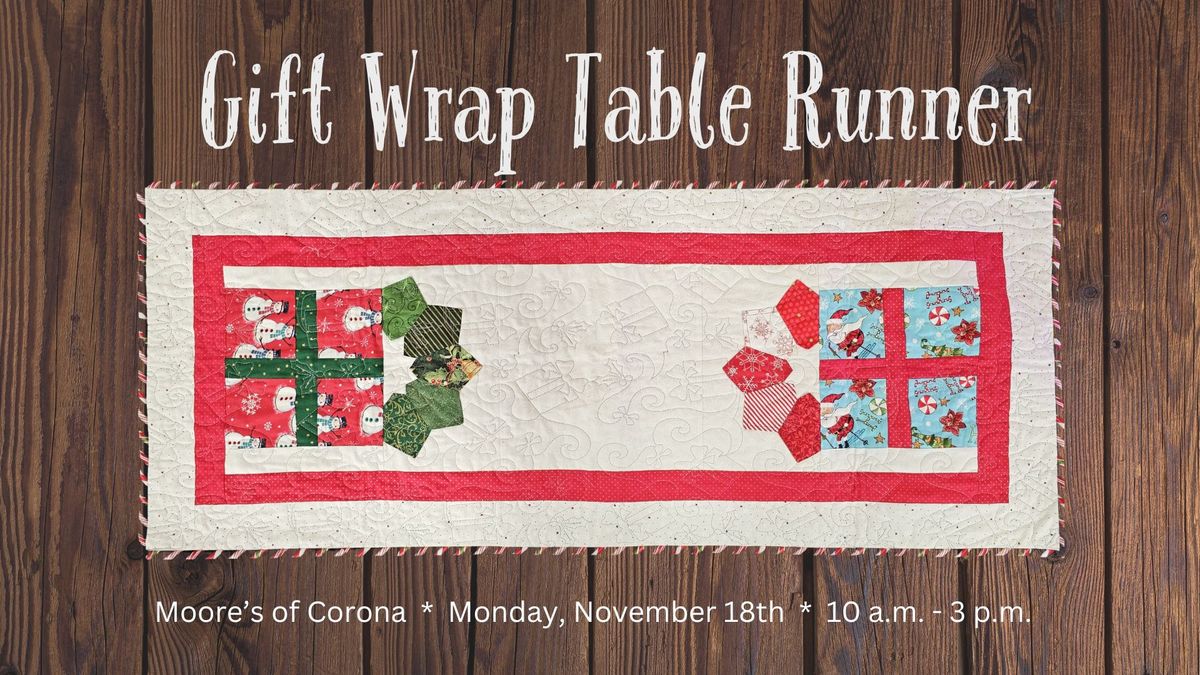 Gift Wrap Table Runner!