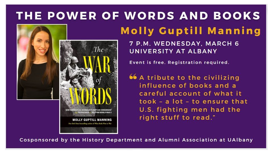 Conversation with writer\/historian Molly Guptill Manning