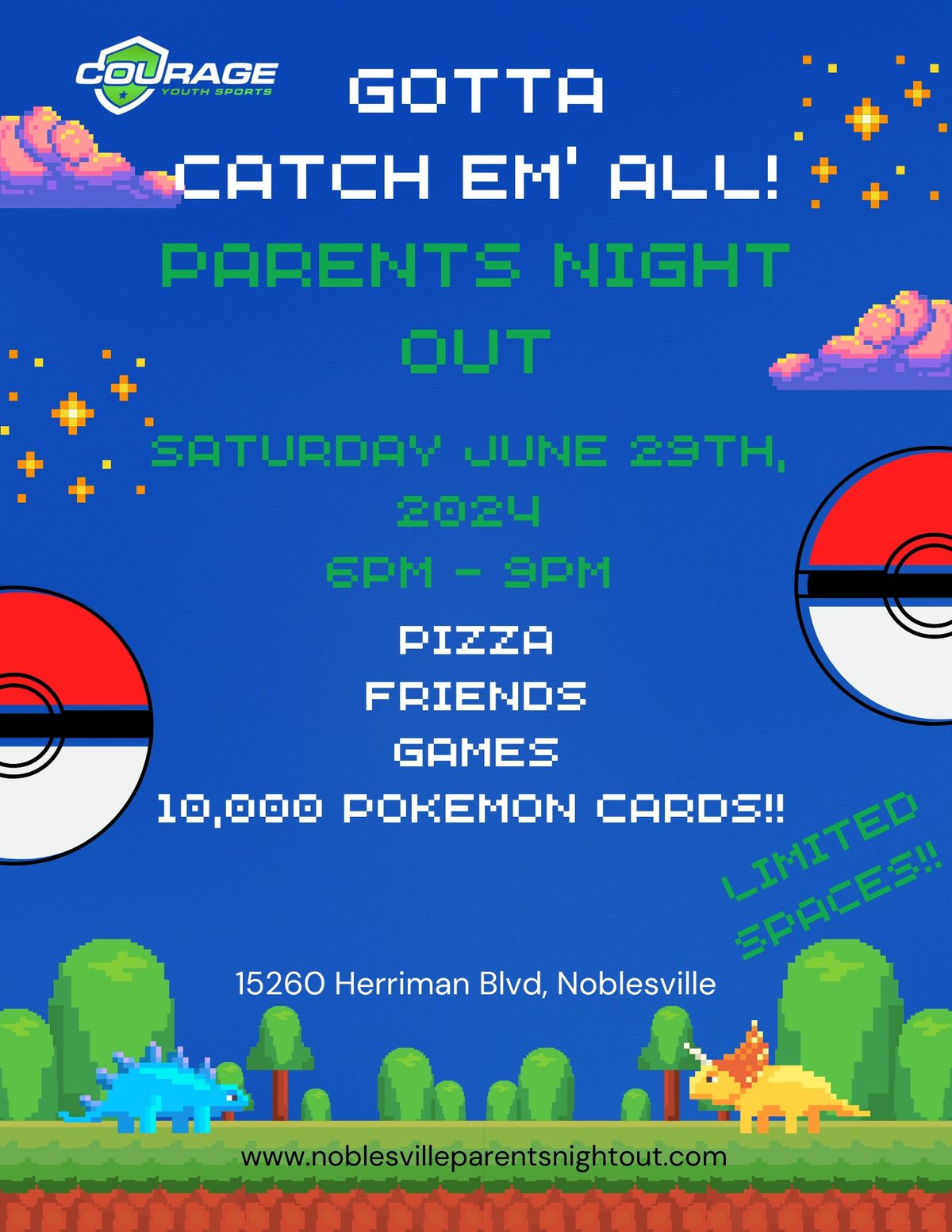 June 2024 Parents Night Out- Pokemon Party!!