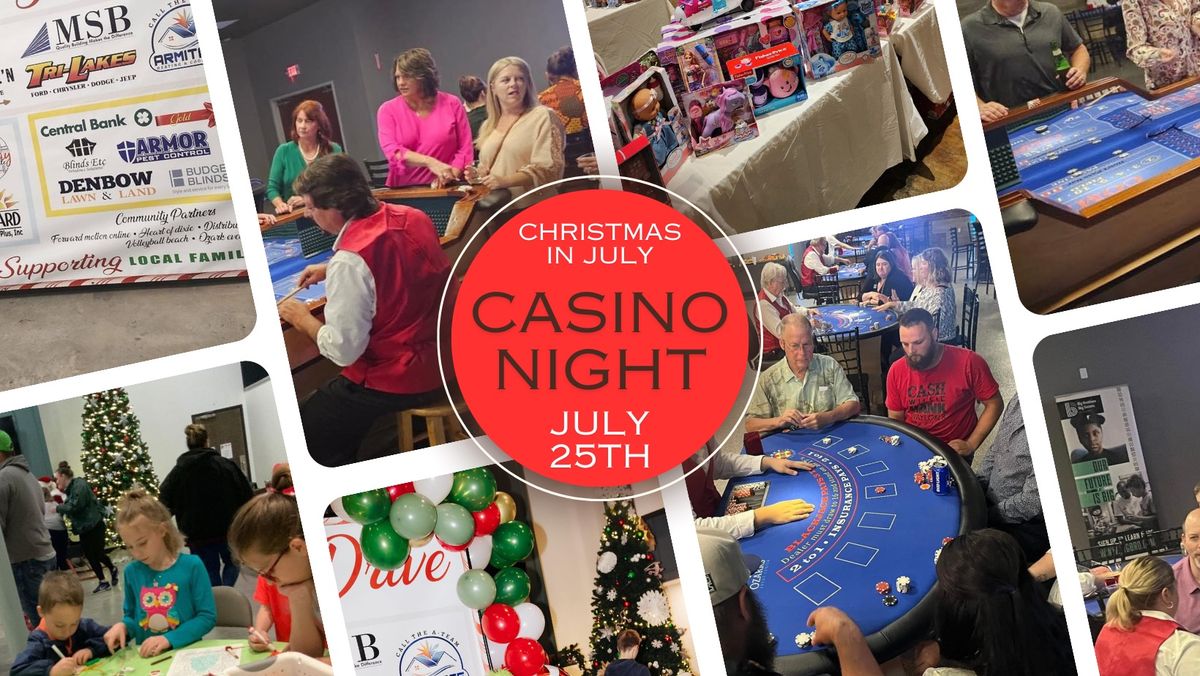 Casino Night Fundraiser \ud83c\udfb0\ud83e\udea9\u2728\ud83d\udcb5 Christmas in July\ud83c\udf84\ud83c\udf81
