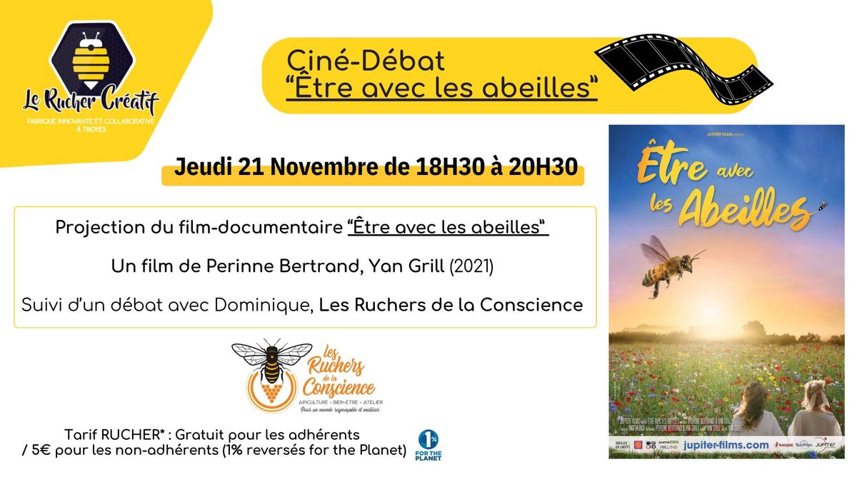 Projection "\u00catre avec les abeilles" 