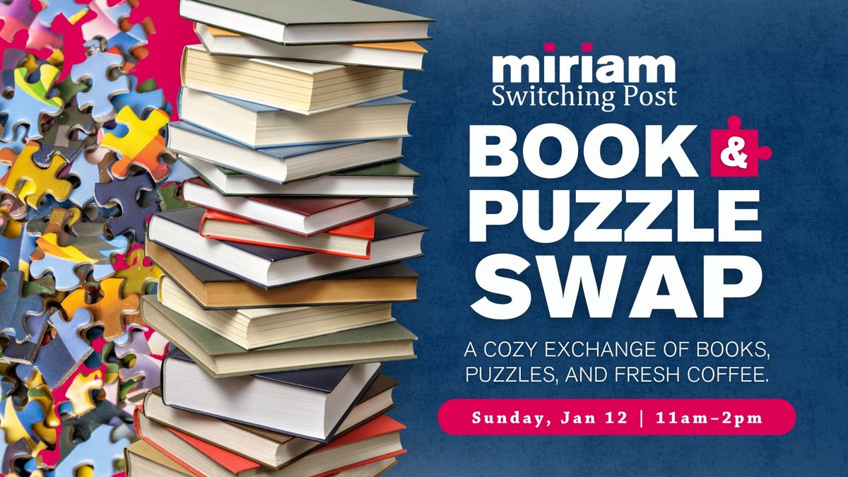 Book & Puzzle Swap: A cozy exchange of books, puzzles, and fresh coffee