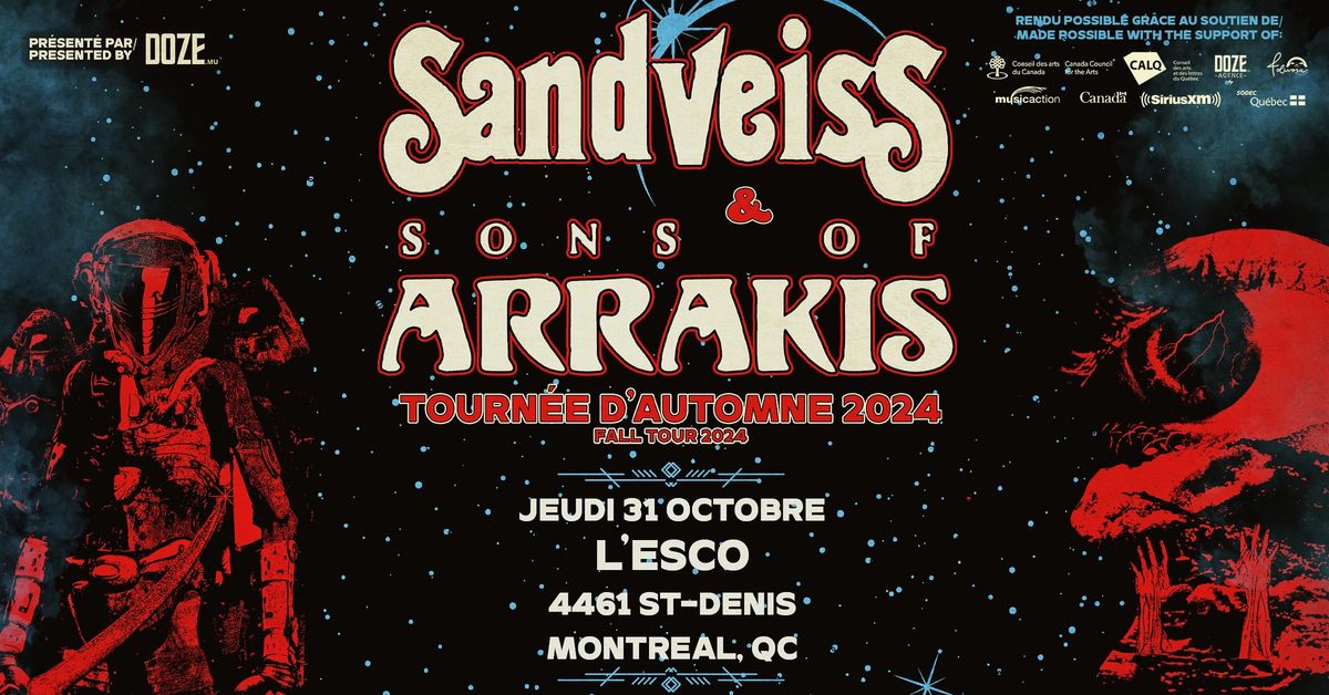 Lancement d'album de Sandveiss + Sons of Arrakis | Montr\u00e9al - L'Escogriffe