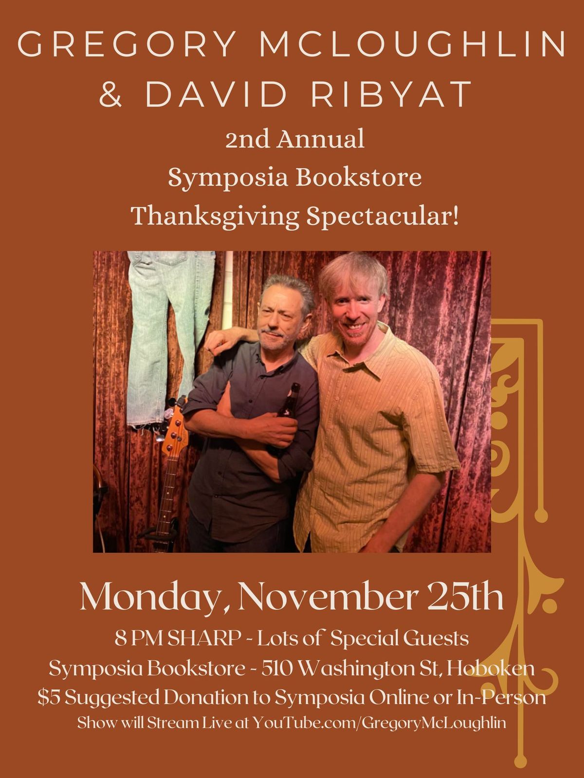 Symposia Bookstore Thanksgiving TGIM Spectacular