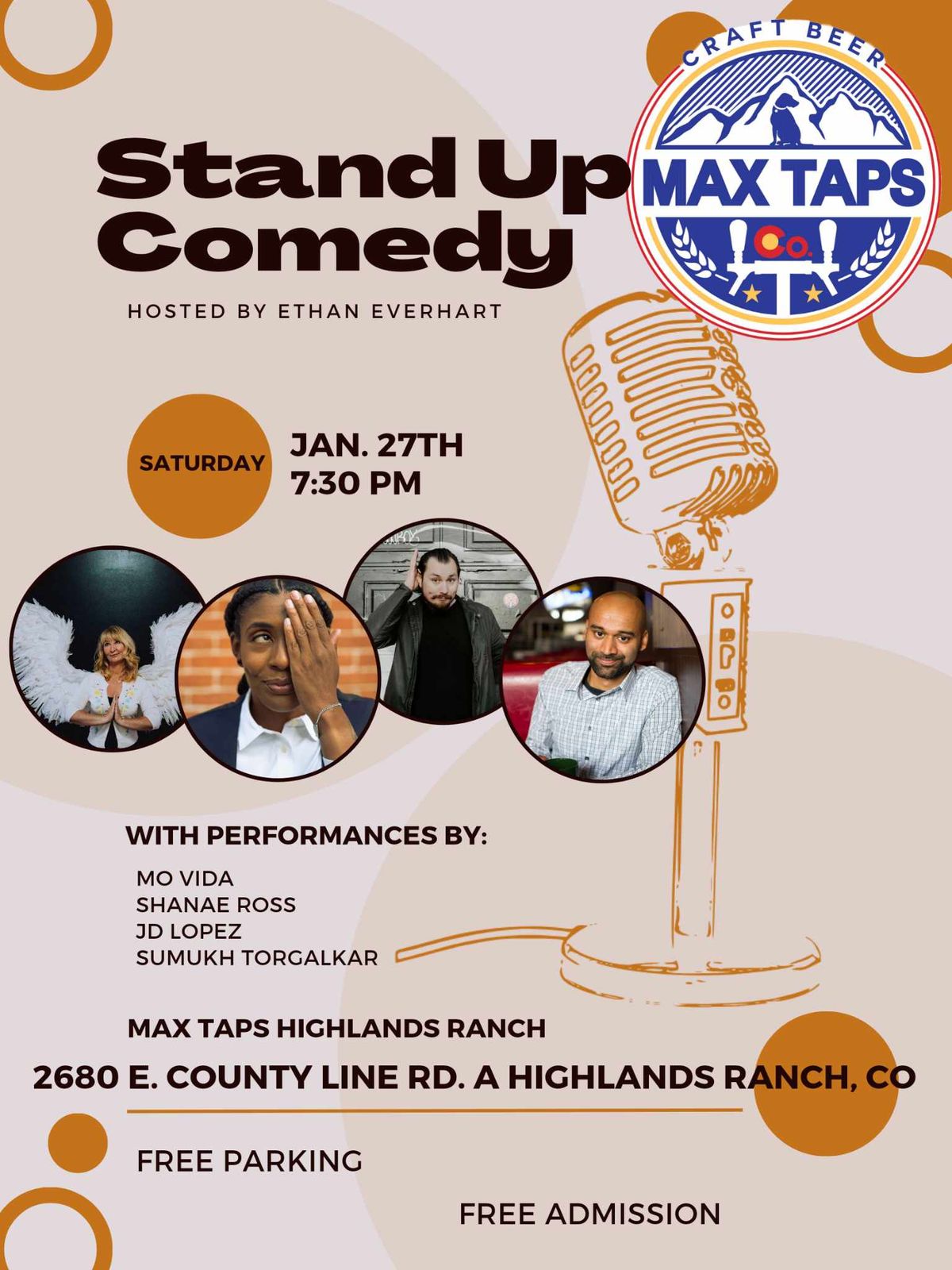 Comedy at Max Taps