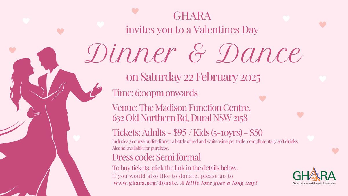 GHARA's Valentine's Day Dinner & Dance Fundraiser