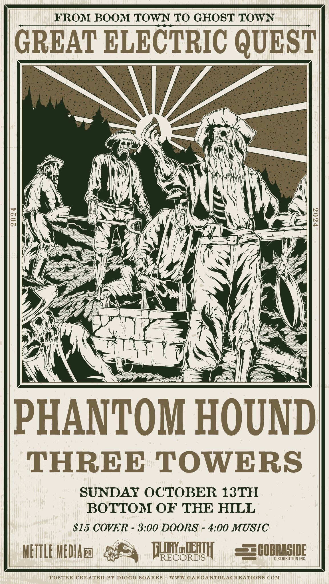 Great Electric Quest ~ Phantom Hound (album release) ~ Three Towers