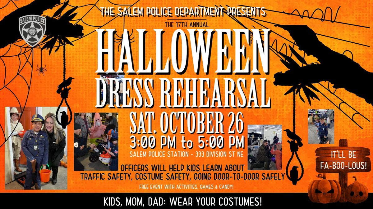 Salem Police Department's Halloween Dress Rehearsal