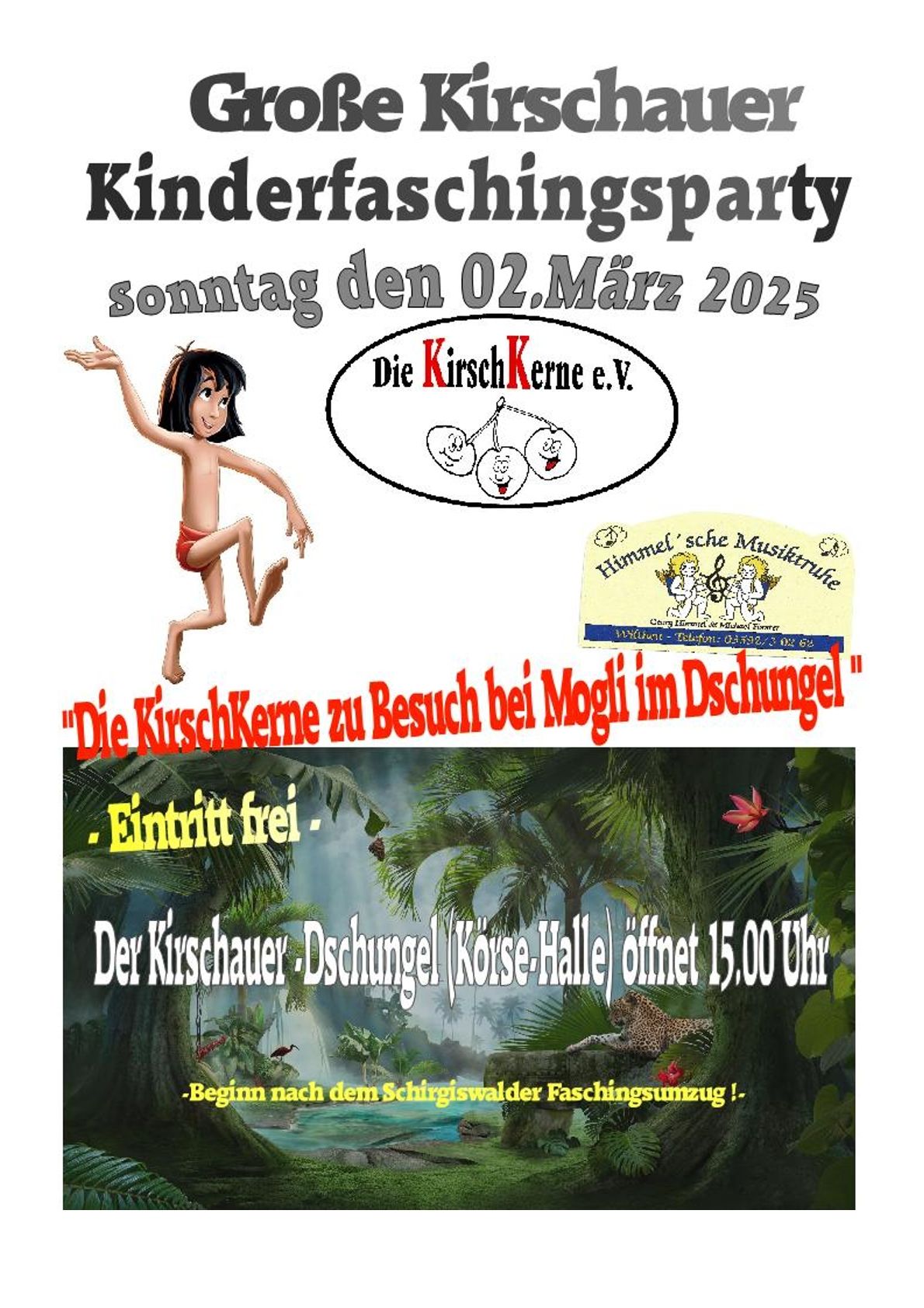 Gro\u00dfe Kirschauer Kinderfaschingsparty