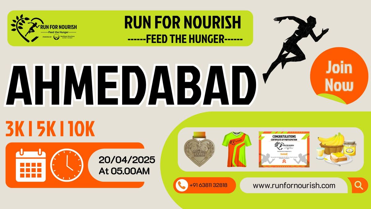 Run For Nourish | Feed The Hunger | Ahmedabad