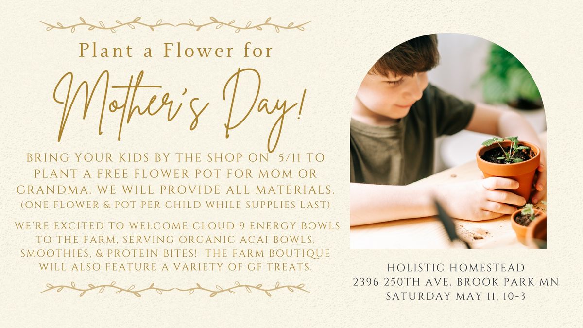 Mother's Day Flower Pot Make & Take at Holistic Homestead!