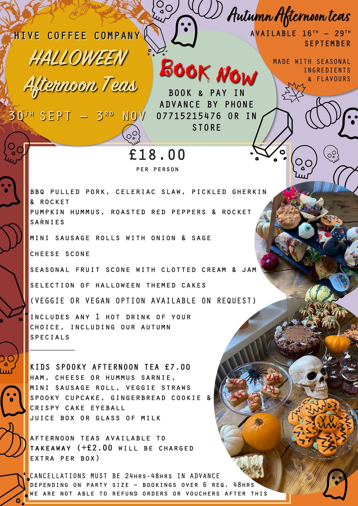 Hive Halloween Afternoon Teas