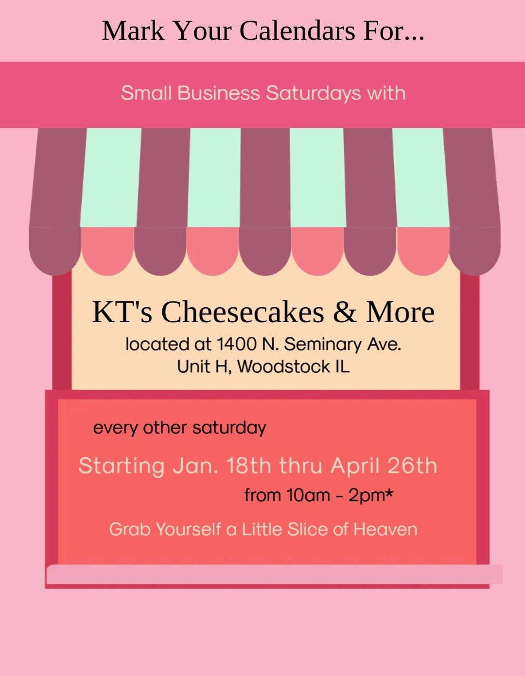 Small Business Saturdays - Open Shop