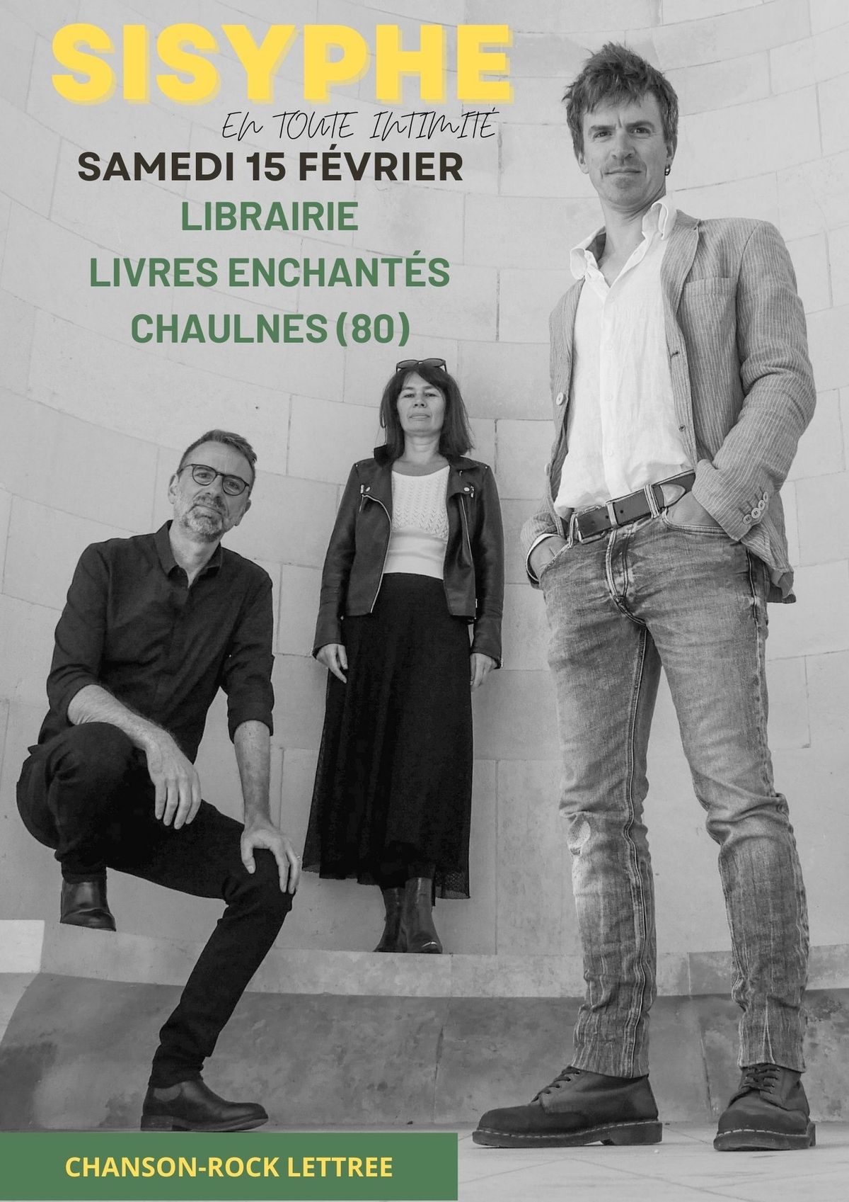 Sisyphe \u00ab En toute intimit\u00e9 \u00bb @ Librairie Livres enchant\u00e9s  