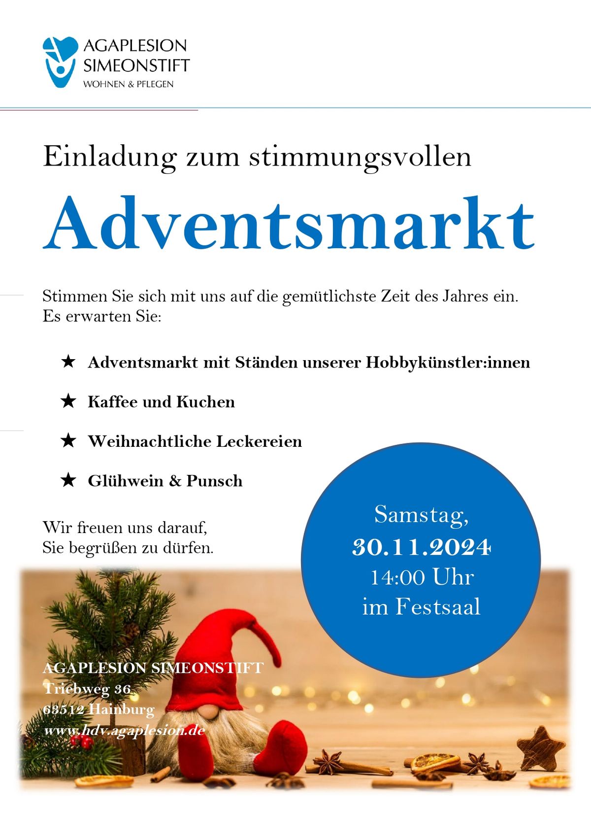 Einladung zum stimmungsvollen Adventsmarkt\ud83c\udf84\ud83c\udf85\u2b50\ufe0f\ud83c\udf6a 