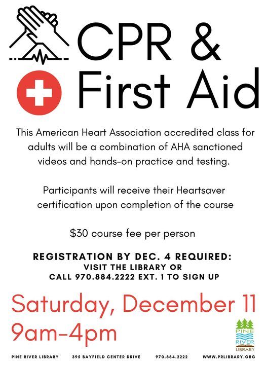 Adult CPR\/First Aid Class