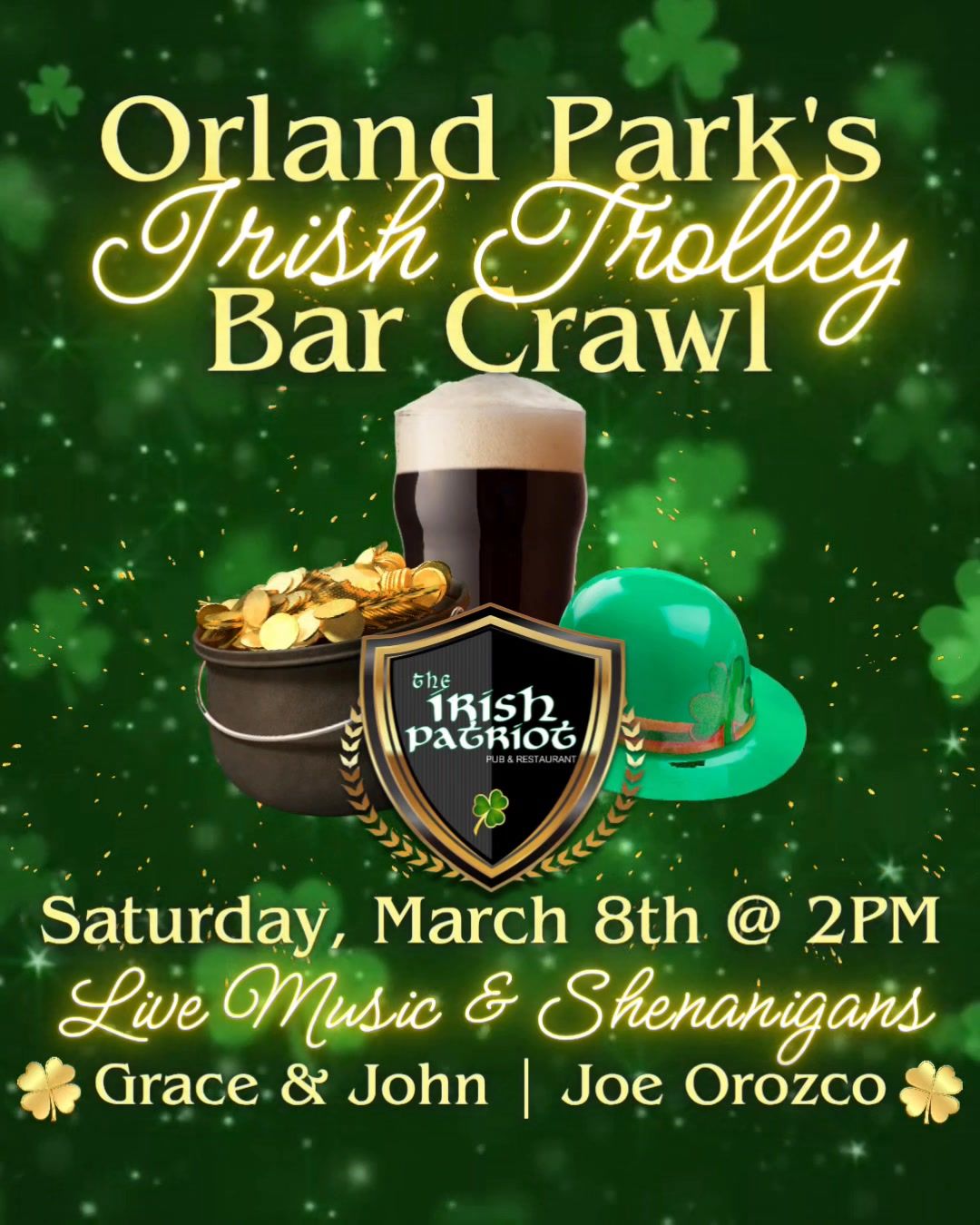 Orland Park's Irish Trolley Bar Crawl