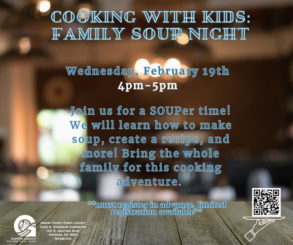 Cooking with Kids: Family Soup Night @ Main