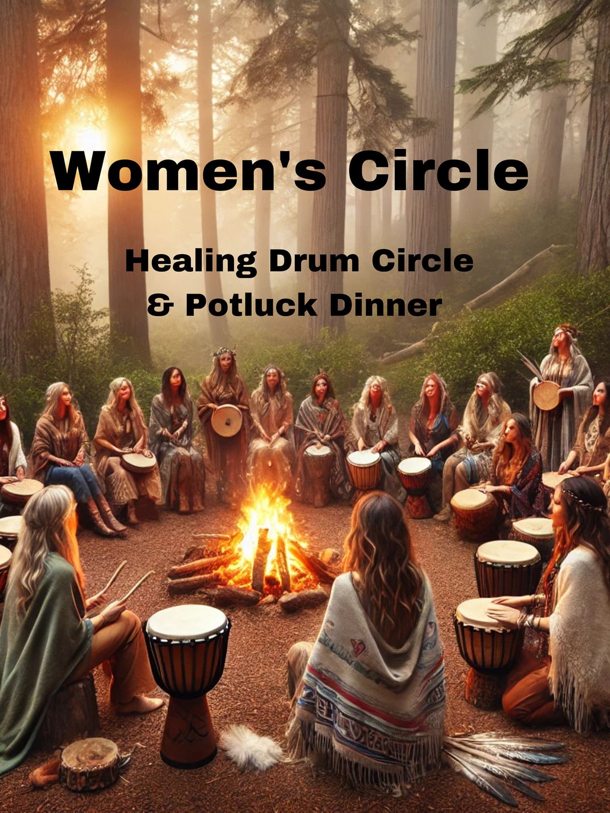 Women's Circle: Healing Drum Circle & Potluck 