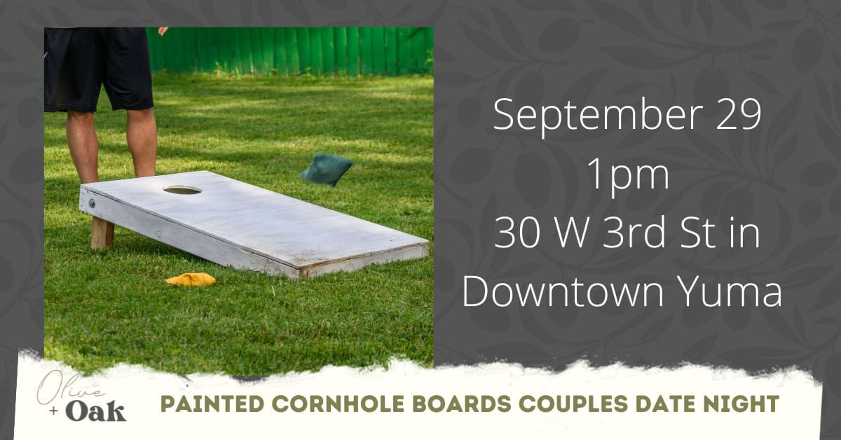 DIY Date Night - Cornhole Boards @ Olive + Oak