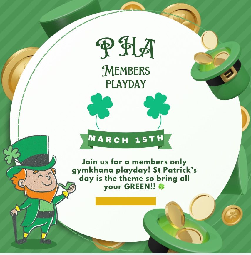 St Patrick\u2019s day members play day! \ud83c\udf40