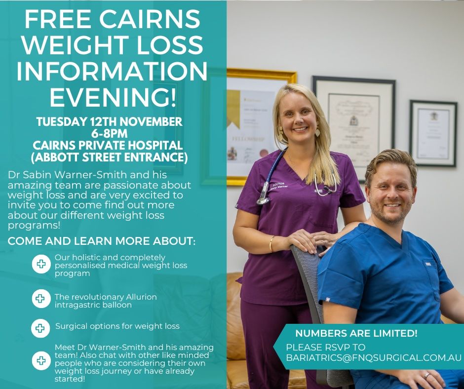 FREE CAIRNS WEIGHT LOSS INFORMATION EVENING!