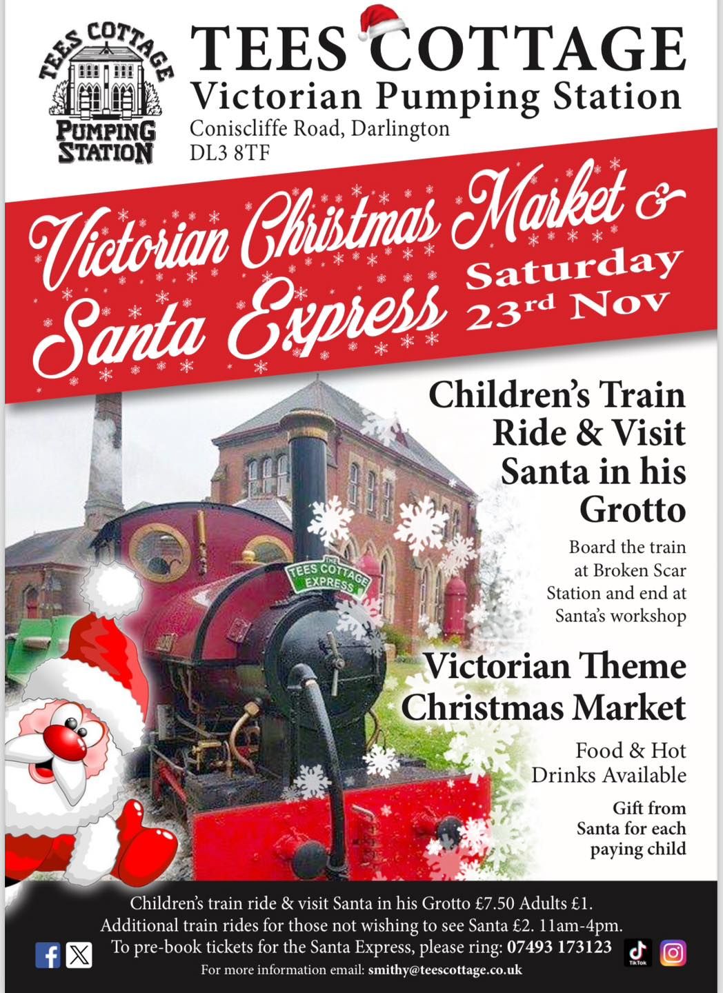 Tees Cottage Christmas Market & Santa Express