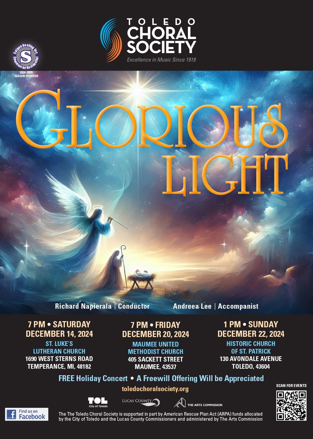 The Toledo Choral Society Presents: Glorious Light Holiday Concert Performance 3