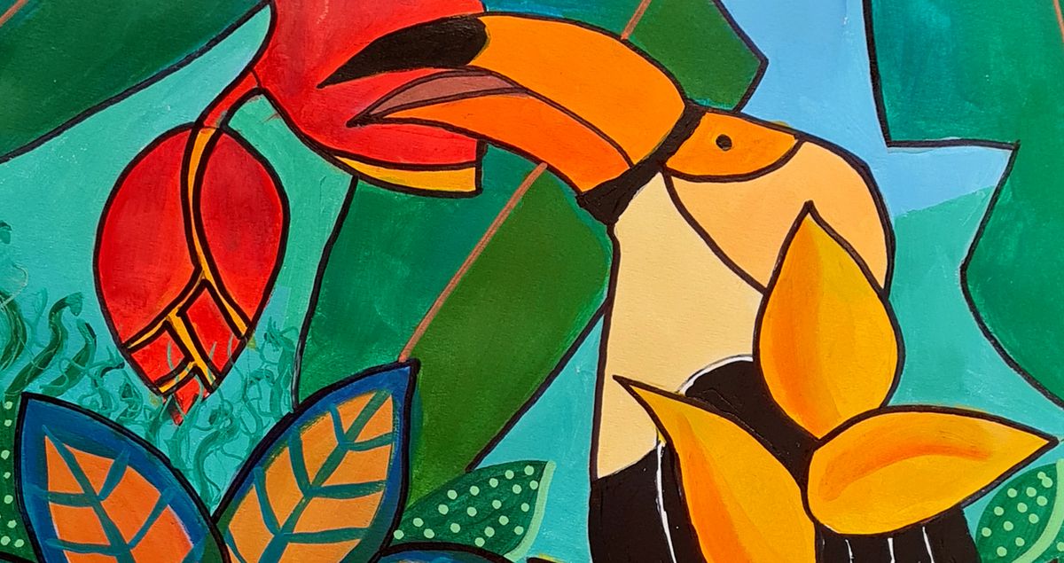 Jungle Bird Painting (7-14yrs) - Leederville