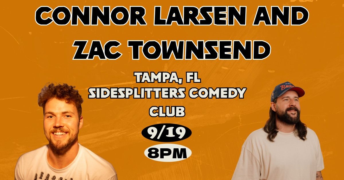 Connor Larsen and Zac Townsend at Sidesplitters Comedy Club