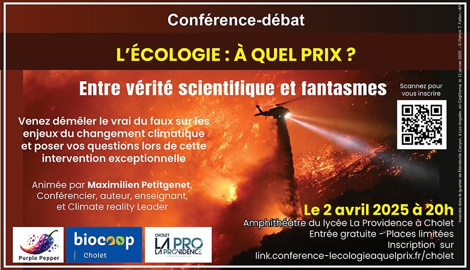 Conf\u00e9rence-d\u00e9bat : l'\u00e9cologie, \u00e0 quel prix ?