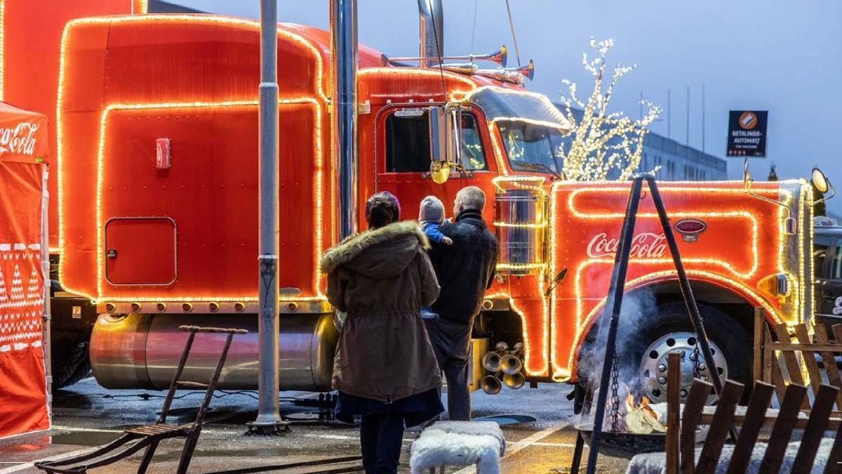 Coca-Cola bilen kommer til City Nord