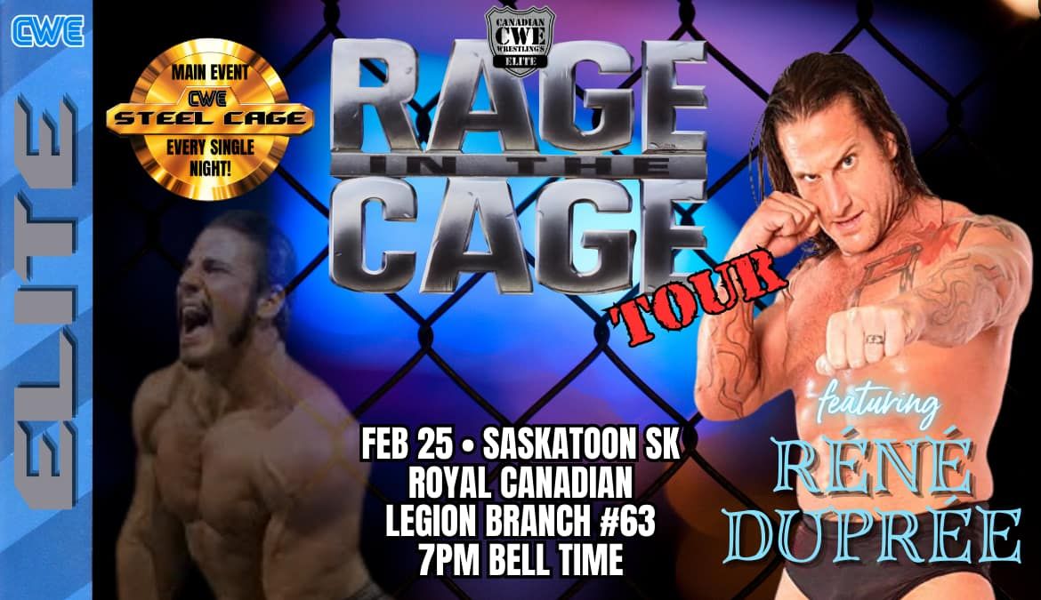 CWE Live In Saskatoon Ft A Steel Cage Match & WWE Star Rene Dupree