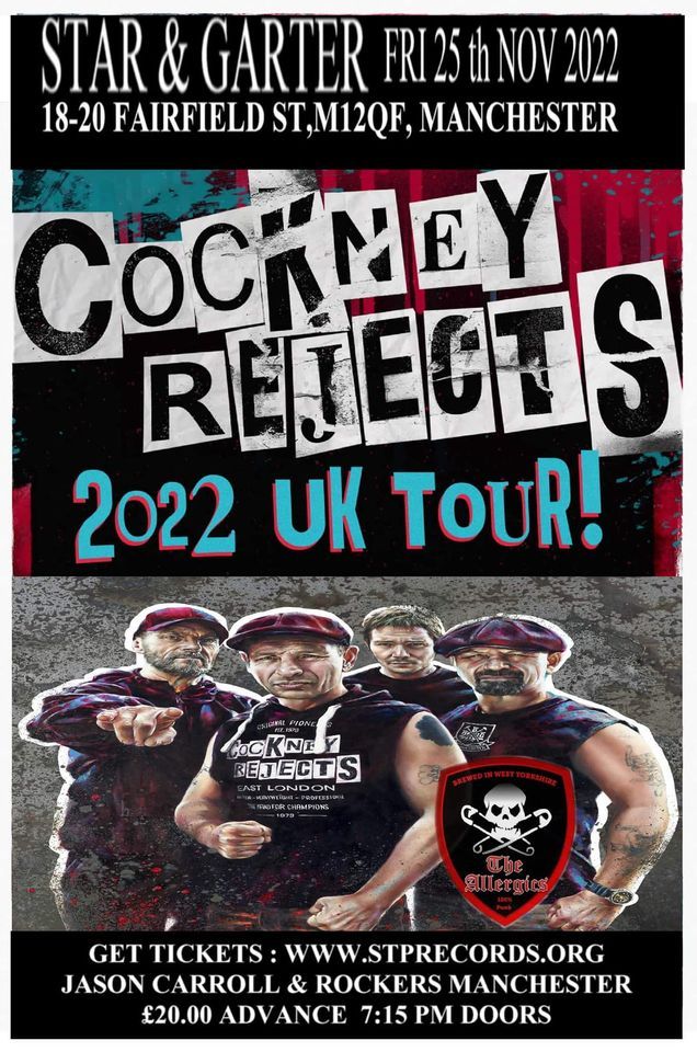 cockney rejects tour 2022