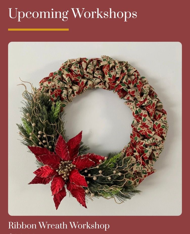 Christmas Ribbon Wreath Workshop