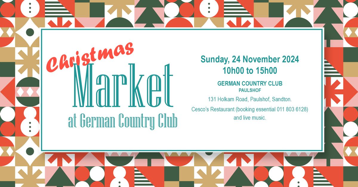 Christmas Market at German Country Club, Paulshof