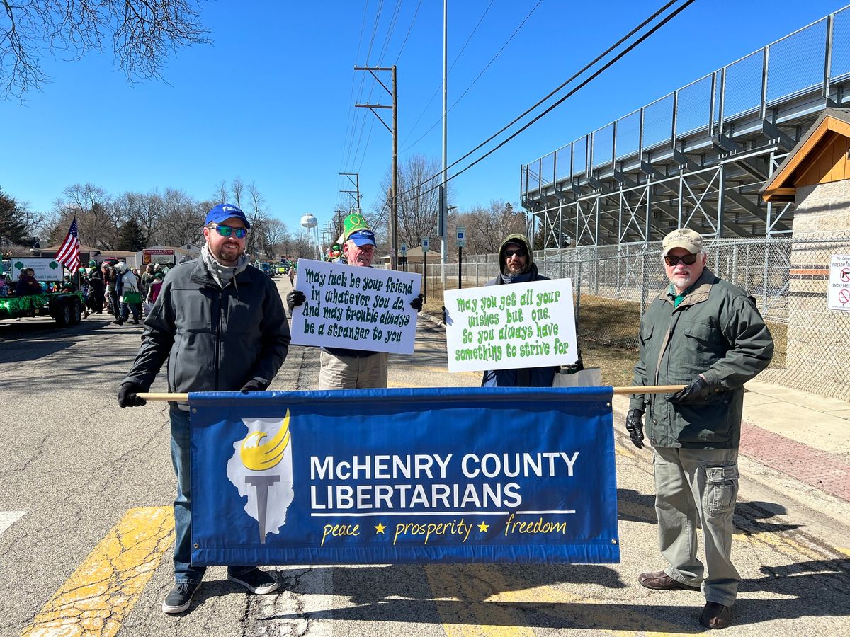 McHenry St. Patrick's Parade w\/ McHenry County Libertarians