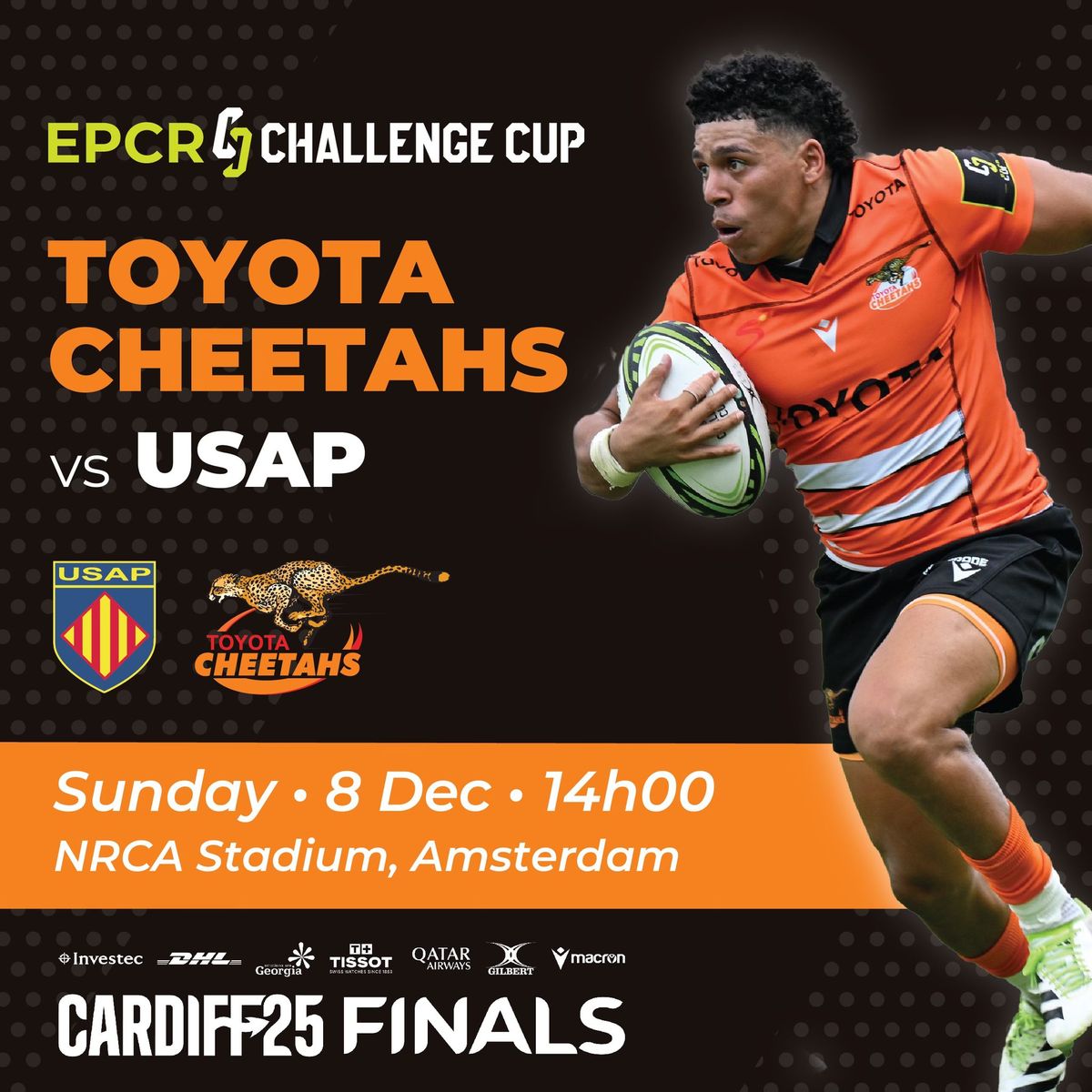 Toyota Cheetahs vs USAP (EPCR CHALLENGE CUP)