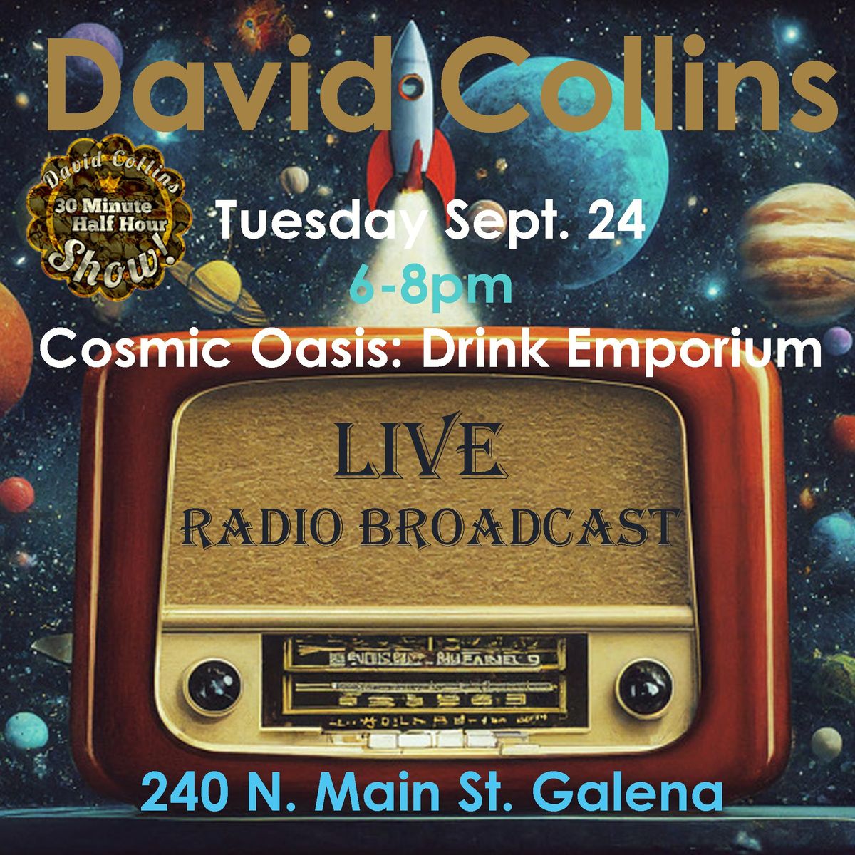 David Collins: Live Radio Broadcast!