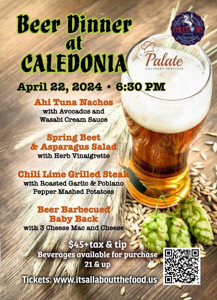 Beer Dinner at Caledonia Brewing