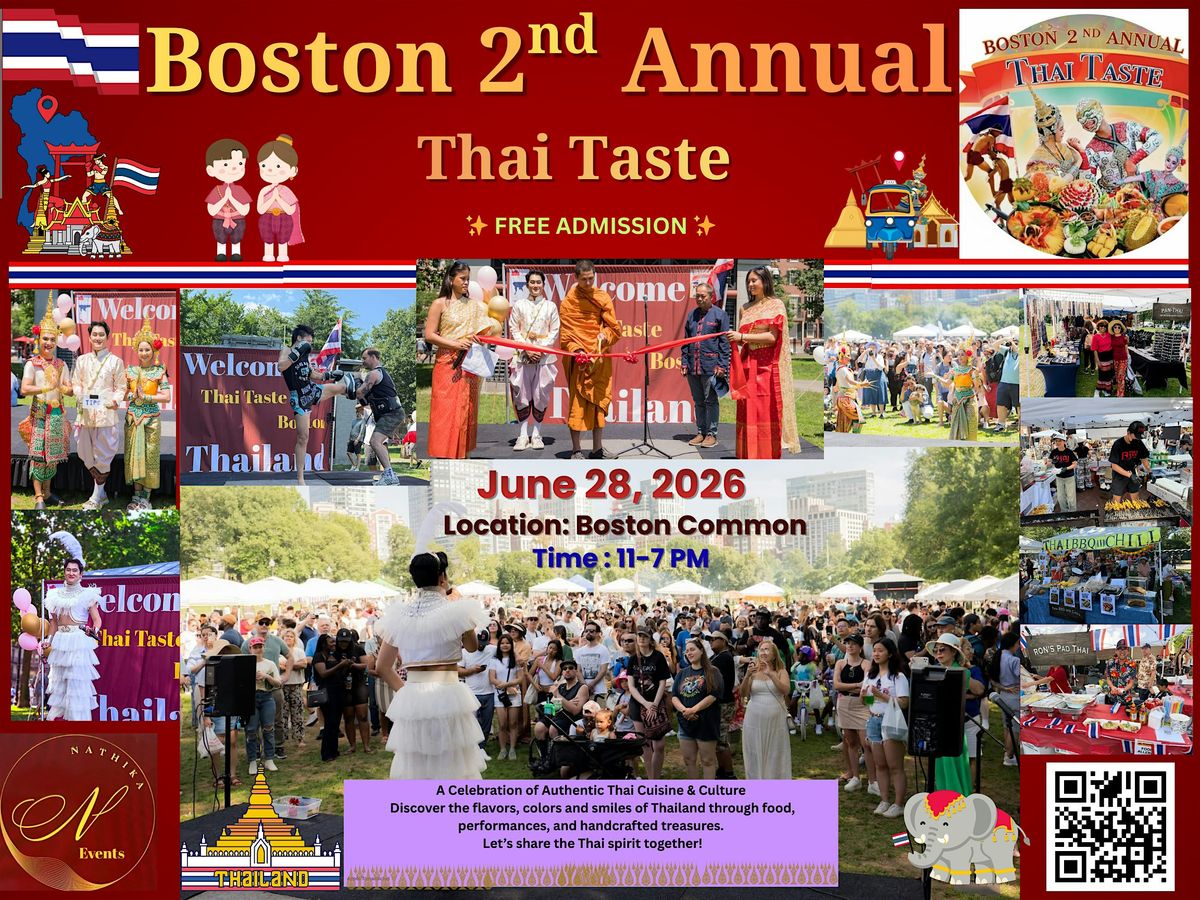 Boston 2nd Annual Thai Taste 2026