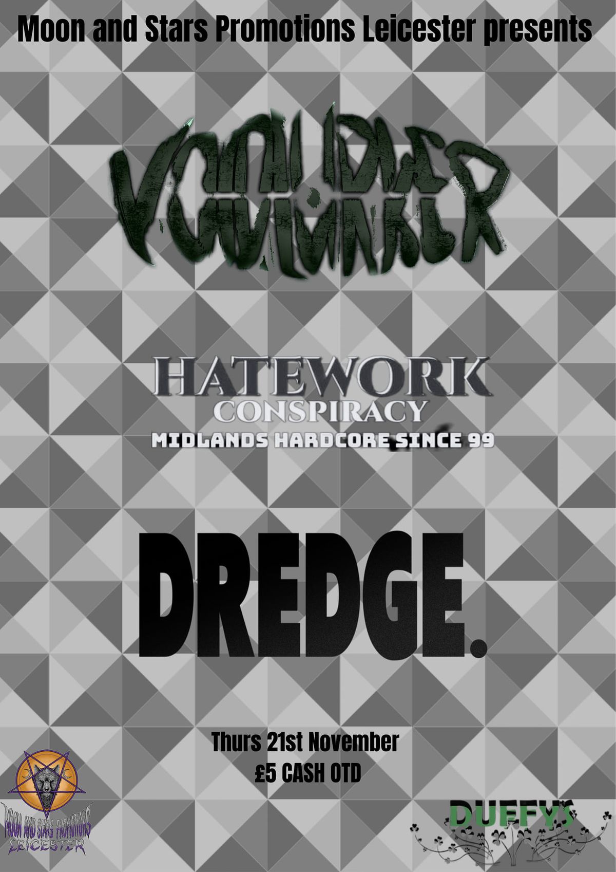 Nov 21st VOIDLURKER\/\/HATEWORK CONSPIRACY\/\/DREDGE.