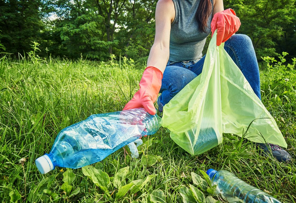 Peters Creek Clean Up in Hanes Park 